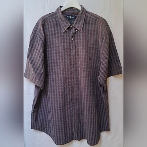 Polo Ralph Lauren Men's 3XB Plaid Short Sleeve Button Up Shirt